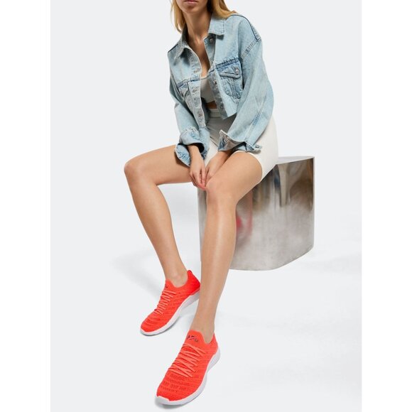 NIB APL Techloom Wave‎ Womens Sneakers Neon Orange Red Size 9.5 - Picture 5 of 10